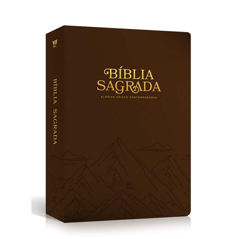 Bíblia Sagrada AEC - Letra Grande - Capa Marrom