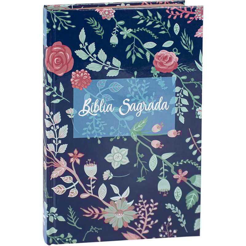 BÍBLIA SAGRADA ALMEIDA REVISTA E CORRIGIDA - CAPA PRIMAVERA | SBB | BÍBLIA SAGRADA ECONÔMICA COM BEIRA PINTADA EM BRONZE E CAPA DURA.: ALMEIDA REVISTA E CORRIGIDA (ARC)
