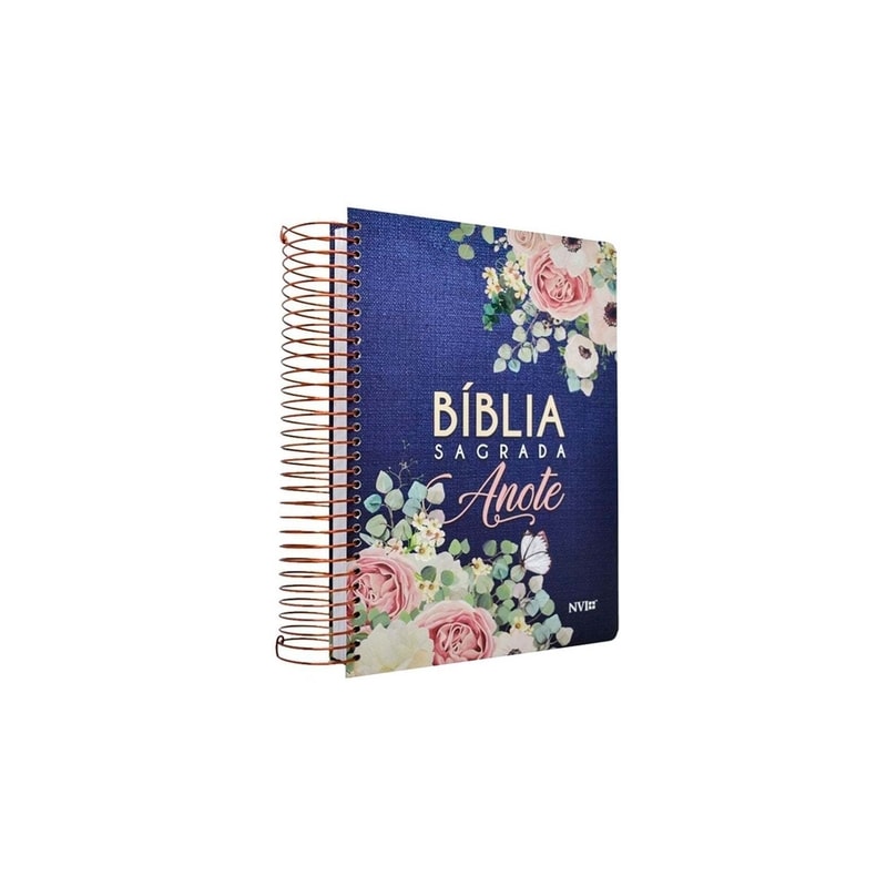 BIBLIA SAGRADA ANOTE FLORES JEANS NVI