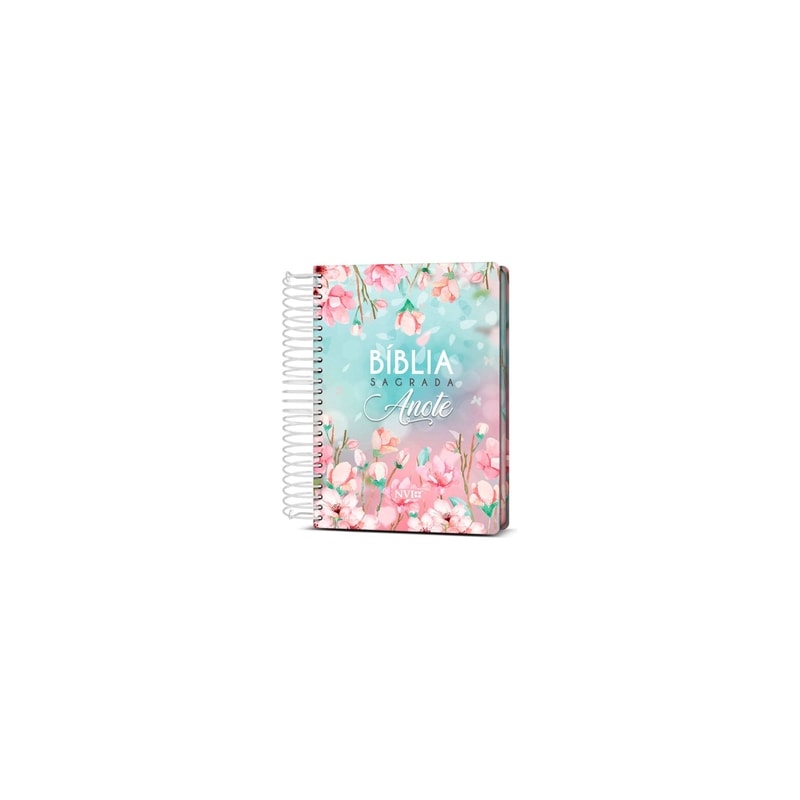 BIBLIA SAGRADA ANOTE FLORES MAGNÓLIA NVI