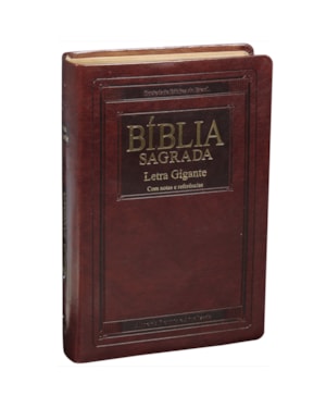 BÍBLIA SAGRADA ARA, LETRA GIGANTE, COM ÍNDICE, CAPA COURO SINTÉTICO MARROM NOBRE: ALMEIDA REVISTA E ATUALIZADA (ARA)
