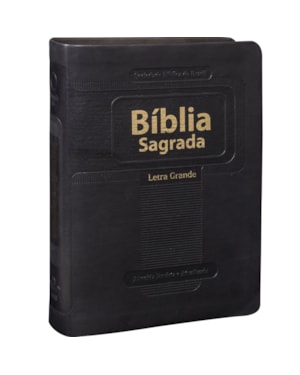BÍBLIA SAGRADA ARA, LETRA GRANDE, TAMANHO MÉDIO, CAPA COURO SINTÉTICO PRETA: ALMEIDA REVISTA E ATUALIZADA (ARA)