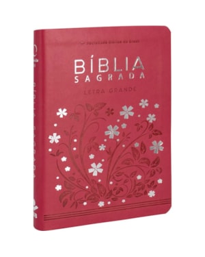 BÍBLIA SAGRADA ARA PARA MULHER, LETRA GRANDE, CAPA COURO SINTÉTICO ROSA PINK: ALMEIDA REVISTA E ATUALIZADA (ARA)