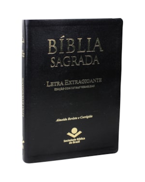 BÍBLIA SAGRADA ARC, LETRA EXTRAGIGANTE, COM PALAVRAS DE JESUS DESTACADAS, COM ÍNDICE, CAPA COURO SINTÉTICO PRETA: ALMEIDA REVISTA E CORRIGIDA (ARC)