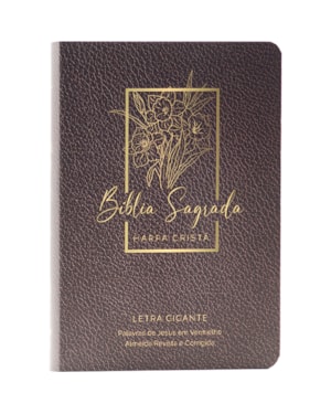 BÍBLIA SAGRADA ARC, LETRA GIGANTE, COM PALAVRAS DE JESUS DESTACADAS, CAPA SEMIFLEXÍVEL VINHO