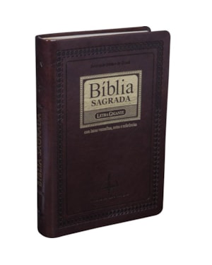 BÍBLIA SAGRADA ARC, LETRA GIGANTE, COM PALAVRAS DE JESUS DESTACADAS, COM ÍNDICE, CAPA COURO SINTÉTICO MARROM: ALMEIDA REVISTA E CORRIGIDA (ARC)