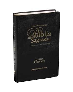 BÍBLIA SAGRADA ARC, LETRA GIGANTE, COM PALAVRAS DE JESUS DESTACADAS, COM ÍNDICE, CAPA COURO SINTÉTICO PRETA: ALMEIDA REVISTA E CORRIGIDA (ARC)