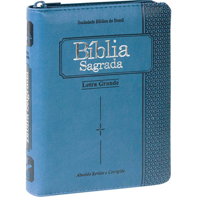 BÍBLIA SAGRADA ARC LETRA GRANDE COM ÍNDICE E ZÍPER: ALMEIDA REVISTA E CORRIGIDA (ARC)