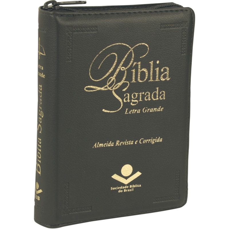 BÍBLIA SAGRADA ARC LETRA GRANDE COM ÍNDICE E ZÍPER | LETRA GRANDE SBB: ALMEIDA REVISTA E CORRIGIDA (ARC)