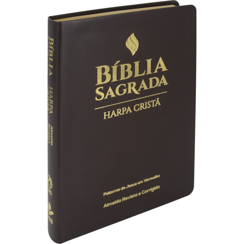 BÍBLIA SAGRADA ARC, LETRA GRANDE, COM PALAVRAS DE JESUS DESTACADAS, COM HARPA CRISTÃ, CAPA COURO SINTÉTICO MARROM: ALMEIDA REVISTA E CORRIGIDA (ARC)