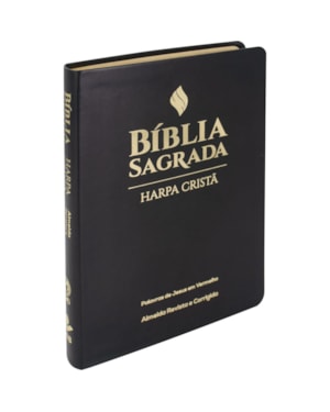 BÍBLIA SAGRADA ARC, LETRA GRANDE, COM PALAVRAS DE JESUS DESTACADAS, COM HARPA CRISTÃ, CAPA COURO SINTÉTICO PRETA: ALMEIDA REVISTA E CORRIGIDA (ARC)