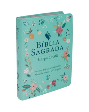 BÍBLIA SAGRADA ARC, LETRA GRANDE, COM PALAVRAS DE JESUS DESTACADAS, COM HARPA CRISTÃ, COM MAPA, CAPA COURO SINTÉTICO BRANCA: ALMEIDA REVISTA E CORRIGIDA (ARC)