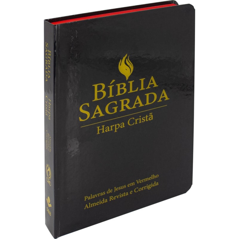BÍBLIA SAGRADA ARC, LETRA GRANDE, COM PALAVRAS DE JESUS DESTACADAS, COM HARPA CRISTÃ, TAMANHO GRANDE, CAPA SEMI FLEXÍVEL PRETA: ALMEIDA REVISTA E CORRIGIDA (ARC)