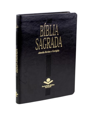 BÍBLIA SAGRADA ARC, LETRA REGULAR, CAPA COURO SINTÉTICO PRETA: ALMEIDA REVISTA E CORRIGIDA (ARC)
