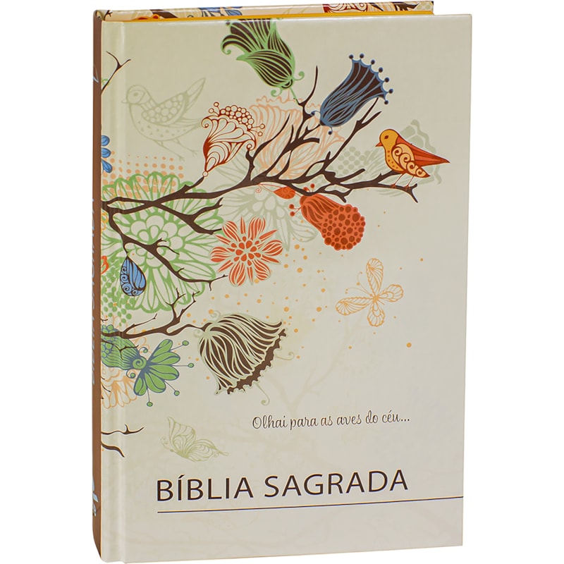 BÍBLIA SAGRADA ARC, LETRA REGULAR, CAPA DURA FLORES: ALMEIDA REVISTA E CORRIGIDA (ARC)