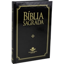 BÍBLIA SAGRADA ARC, LETRA REGULAR, COM MAPA, CAPA DURA PRETA: ALMEIDA REVISTA E CORRIGIDA (ARC)