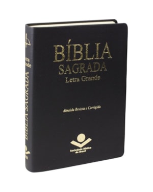 BÍBLIA SAGRADA ARC, PARA ADOLESCENTE, LETRA GRANDE, CAPA COURO SINTÉTICO PRETA: ALMEIDA REVISTA E CORRIGIDA (ARC)