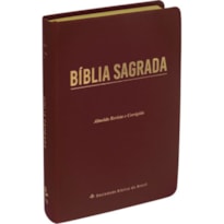 BÍBLIA SAGRADA ARC PARA MULHER, LETRA GIGANTE, COM PALAVRAS DE JESUS DESTACADAS, CAPA COURO SINTÉTICO VINHO