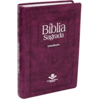 BÍBLIA SAGRADA ARC PARA MULHER, LETRA GIGANTE, COM PALAVRAS DE JESUS DESTACADAS, COM ÍNDICE, CAPA COURO SINTÉTICO: PÚRPURA NOBRE: ALMEIDA REVISTA E CORRIGIDA (ARC)