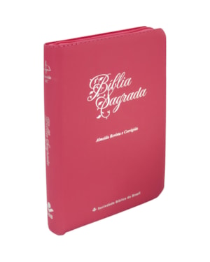 BÍBLIA SAGRADA ARC PARA MULHER, LETRA GIGANTE, COM PALAVRAS DE JESUS DESTACADAS, COM MAPA, COM ZÍPER, CAPA COURO SINTÉTICO DOURADA: ALMEIDA REVISTA E CORRIGIDA (ARC)