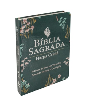 BÍBLIA SAGRADA ARC PARA MULHER, LETRA GRANDE, COM PALAVRAS DE JESUS DESTACADAS, COM HARPA CRISTÃ, CAPA SEMI FLEXÍVEL VERDE: ALMEIDA REVISTA E CORRIGIDA (ARC)