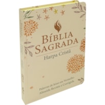 BÍBLIA SAGRADA ARC PARA MULHER, LETRA GRANDE, COM PALAVRAS DE JESUS DESTACADAS, COM HARPA CRISTÃ, COM MAPA, CAPA SEMI FLEXÍVEL ROSA: ALMEIDA REVISTA E CORRIGIDA (ARC)