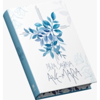 BÍBLIA SAGRADA AVE-MARIA - CAPA FLORES AZUL