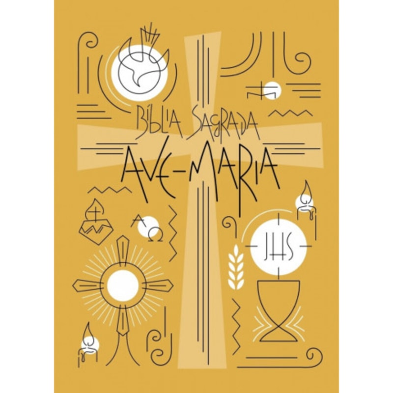 BÍBLIA SAGRADA AVE-MARIA - CAPA SÍMBOLOS