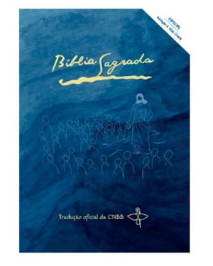 BÍBLIA SAGRADA CAPA AZUL CNBB INICIAÇÃO A VIDA CRISTÃ