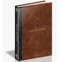 BIBLIA SAGRADA CAPA DURA CRUZ MARROM PARA JOVENS E ADOLESCENTES NAA NOVA ALMEIDA ATUALIZADA