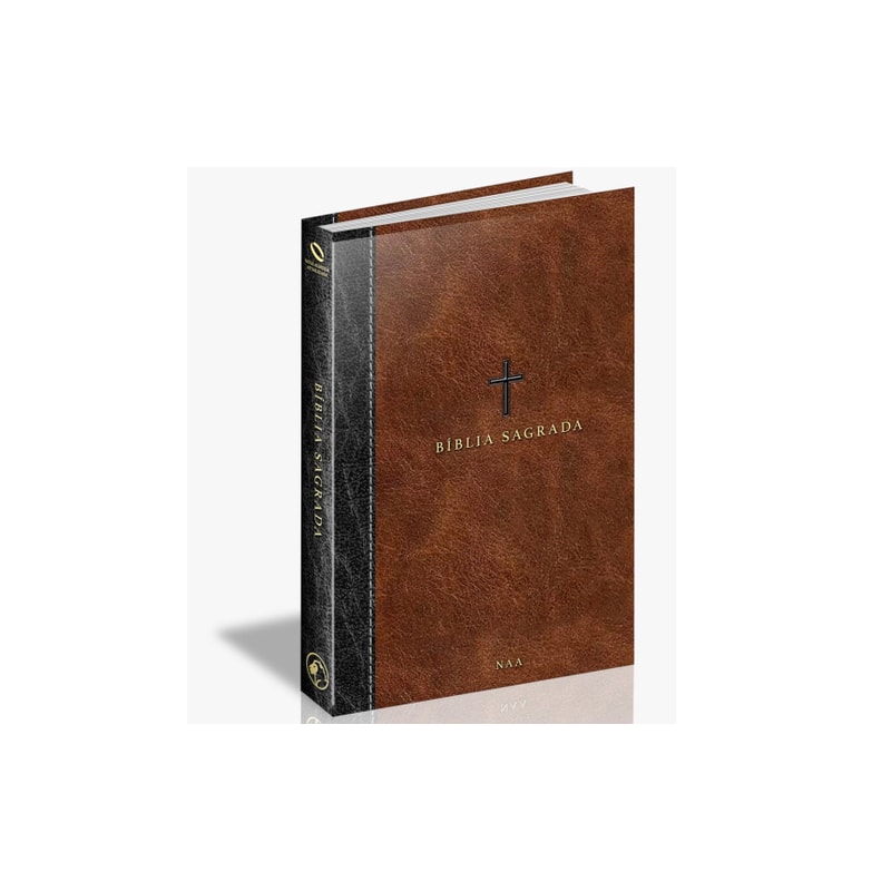BIBLIA SAGRADA CAPA DURA CRUZ MARROM PARA JOVENS E ADOLESCENTES NAA NOVA ALMEIDA ATUALIZADA