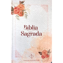 BIBLIA SAGRADA - CAPA SALMON - FEMININA