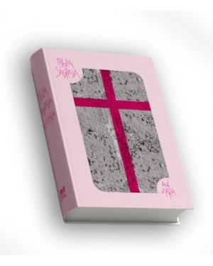 Bíblia Sagrada com Lantejoula - Rosa