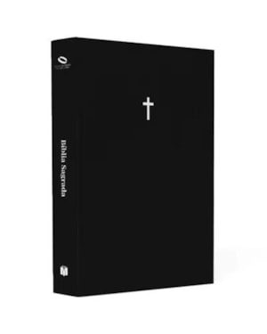 BÍBLIA SAGRADA CRUZ PRETA | NAA | LETRA NORMAL | CAPA DURA