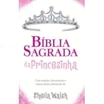 BÍBLIA SAGRADA DA PRINCESINHA, NTLH, CAPA DURA ALMOFADA, ROSA GLITTER