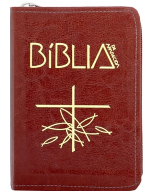 BIBLIA SAGRADA DE APARECIDA - BOLSO ZIPER BORDO