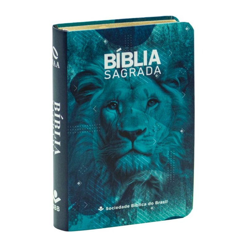 BÍBLIA SAGRADA - EDIÇÃO DE BOLSO - CAPA LEÃO