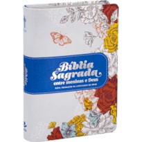 BÍBLIA SAGRADA ENTRE MENINAS E DEUS NTLH | SBB | ENTRE MENINAS E DEUS - CAPA EM COURO SINTÉTICO IMPRESSO, MAGNÓLIA: NOVA TRADUÇÃO NA LINGUAGEM DE HOJE (NTLH)