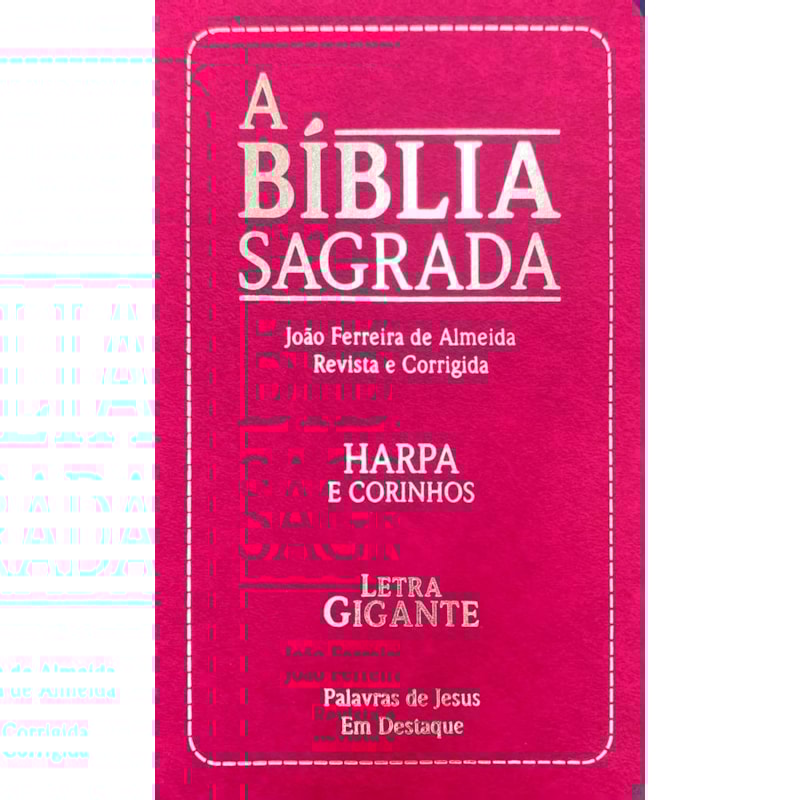 Bíblia sagrada evangélica rosa: com corinho
