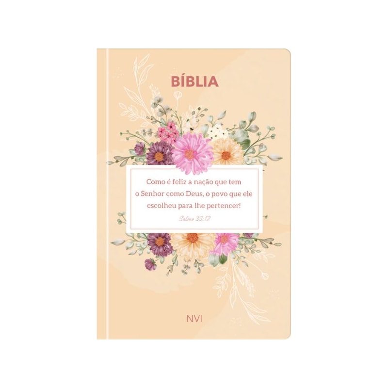 Bíblia Sagrada - Feliz é a nação - NVI: Muito prática e bonita - Com as palavras de Jesus em vermelho