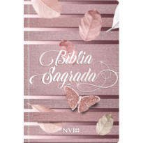 Bíblia sagrada feminina rosa - NVI: Muito prática e bonita - Com as palavras de Jesus em vermelho