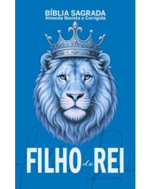 Bíblia sagrada - filho do rei - edição de luxo | revista e corrigida, capa dura e palavras de Jesus em vermelho