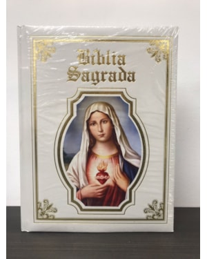 BÍBLIA SAGRADA ILUSTRADA LUXO BRANCA