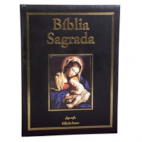 BÍBLIA SAGRADA ILUSTRADA LUXO PAE PRETA