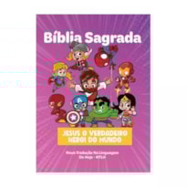 BÍBLIA SAGRADA INFANTIL NTLH CAPA DURA HERÓIS MENINA