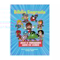 BÍBLIA SAGRADA INFANTIL NTLH CAPA DURA HERÓIS MENINO