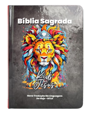 BÍBLIA SAGRADA INFANTIL NTLH - CAPA DURA LEÃO CINZA
