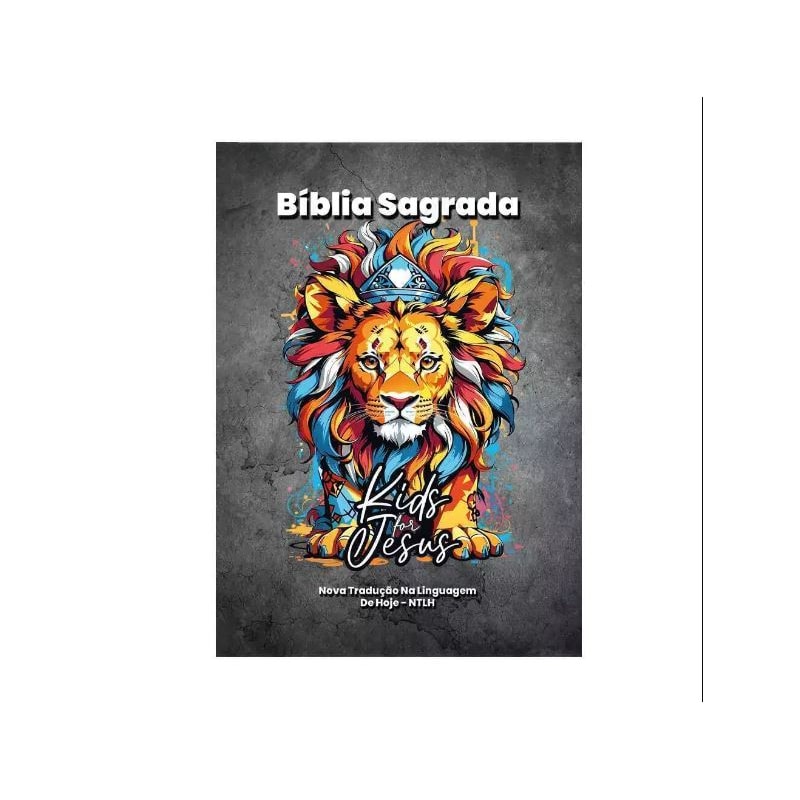 BÍBLIA SAGRADA INFANTIL NTLH CAPA DURA LION KIDS