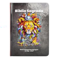 BÍBLIA SAGRADA INTANTIL NTLH - CAPA DURA LEÃO CINZA