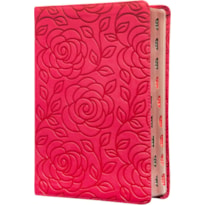 BÍBLIA SAGRADA KING JAMES CLÁSSICA, LETRA GRANDE, CAPA LUXO, PRIMAVERA ROSA, PALAVRAS DE JESUS EM AZUL, ÍNDICE DE DEDO, LEITURA PERFEITA: COM INTRODUÇÃO AOS LIVROS BÍBLICOS